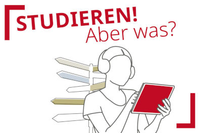 Logo des Studienwahl-Podcasts "Studieren! Aber was?" der Universität Mainz