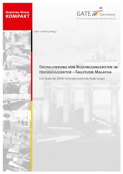 Cover der GATE-Germany-Publikation "Digitalisierung von Bildungsangeboten im Hochschulsektor – Fallstudie Malaysia"