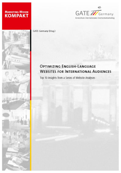 Cover der GATE-Germany-Publikation "Optimizing English-Language Websites for International Audiences"