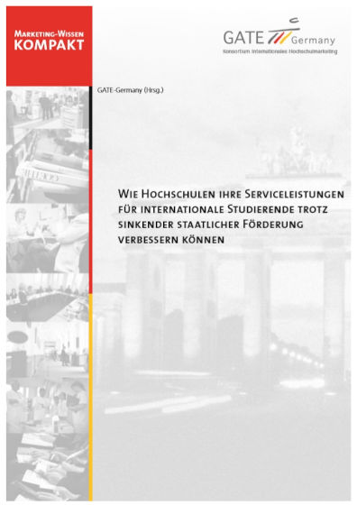 Cover der GATE-Germany-Publikation "Serviceleistungen für internationale Studierende optimieren"