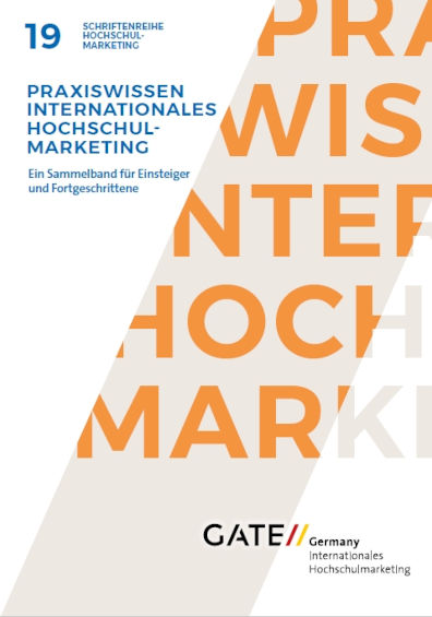 Cover der GATE-Germany-Publikation "Praxiswissen internationales Hochschulmarketing"