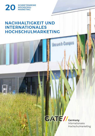 Cover der GATE-Germany-Publikation "Nachhaltigkeit und internationales Hochschulmarketing"