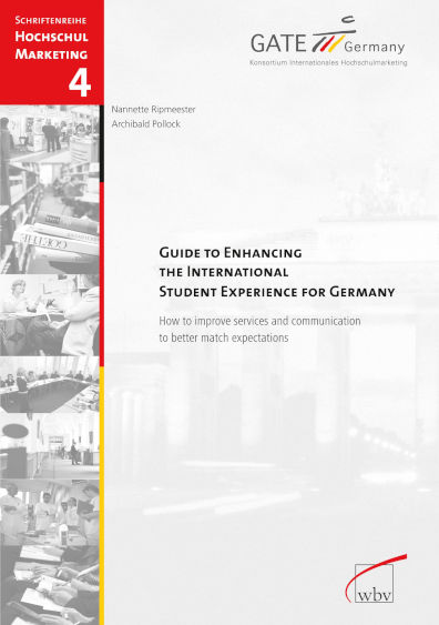 Cover der GATE-Germany-Publikation "Guide to Enhancing the International Student Experience for Germany"